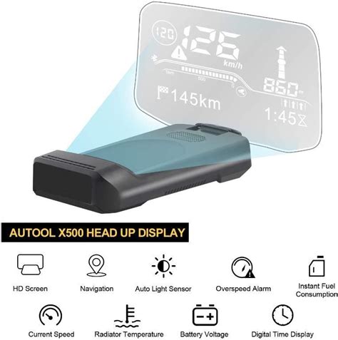 C Autool X Car Overhead Video Display Hud Obd Suspended