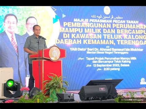 Ucapan Majlis Perasmian Pecah Tanah Rumah Mampu Milik Bercampur Di