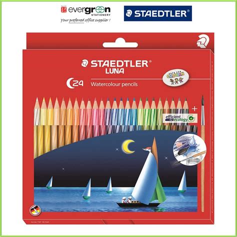 Staedtler Luna Watercolour Pencils 24 Pc 137 10 C24 Shopee Singapore