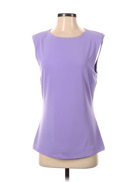 Dkny Purple Sleeveless Blouse Size S 80 Off Thredup