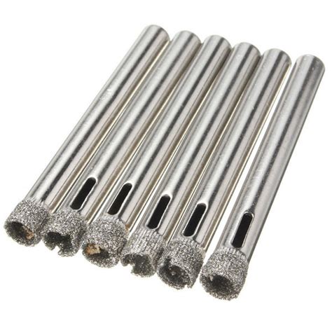 6pcs 6mm Diamond Hole Saw Cutter Drill Bit For Tile Ceramic Glass