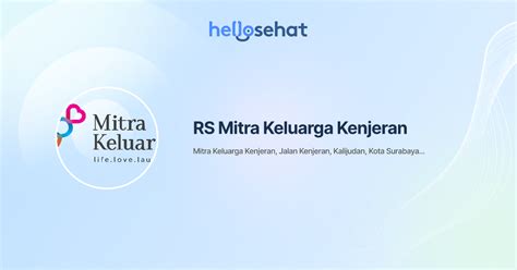 Rs Mitra Keluarga Kenjeran Buat Booking Online Hellosehat