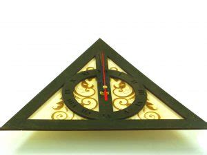 Harry Potter Wood Clock Indigovento