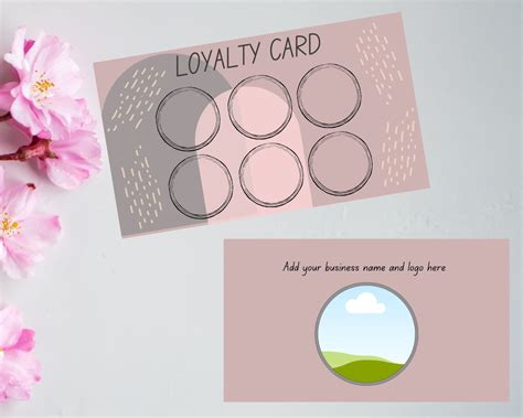 Editable Loyalty Card Universal Loyaltybeauty Loyalty Card Etsy