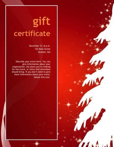 10 Printable Free Christmas Gift Certificates