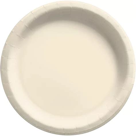 Vanilla Cream Extra Sturdy Paper Dinner Plates 10in 20ct Party City