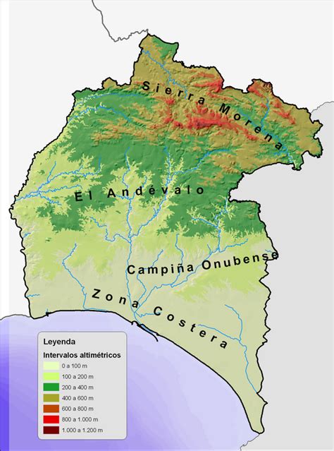 Mapa De Huelva Mapa F Sico Geogr Fico Pol Tico Tur Stico Y Tem Tico