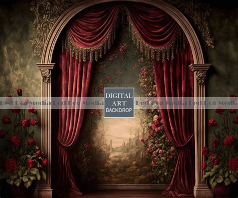 MEGAPACK 10 Baroque Floral Fine Art Backdrops RED Etsy