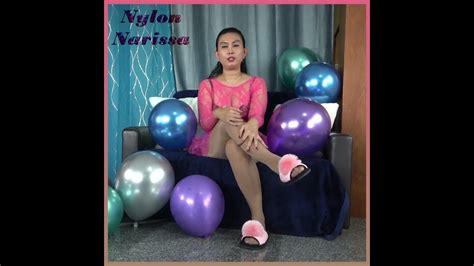 Leotard Ballet Skirt Shiny Pantyhose And Balloons Short Version Youtube