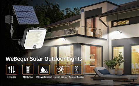 Webeqer L Mpara Solare Para Exteriore Led Focos Exterior Solar Con