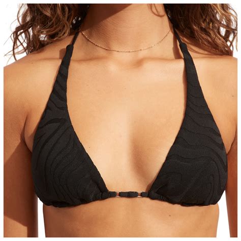 Seafolly Secondwave Longline Slide Tri Bikini Top Damen Online Kaufen