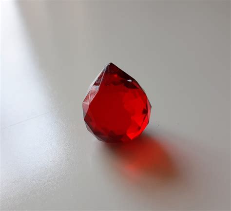 Red Crystal Ball 20mm for Chandeliers, Windchime, Crafts, Wreaths, Home ...