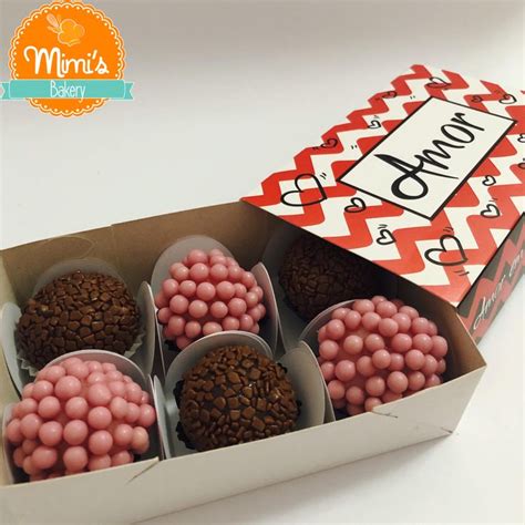 Caixinha Brigadeiro Gourmet Dia Dos Namorados Caixa De