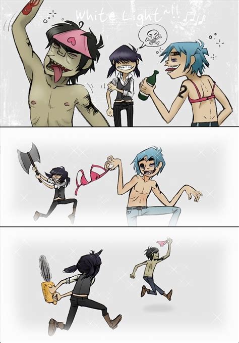 Gorillaz Fan Art White Light Gorillaz Fan Art Gorillaz Gorillaz Art