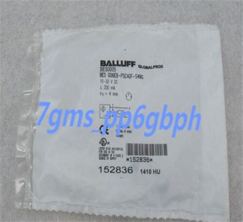 Pcs New Balluff Inductive Proximity Switch Bes Bes G Eb Psc F