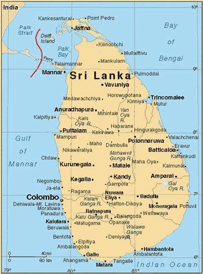 Sri Lanka and Buddhism: Geography of Sri Lanka