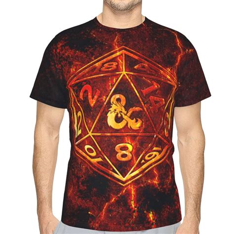 Men Women Dnd Dungeons And Dragons Shirts Short Sleeve Cosplay Adults Anime T Shirts Crew Neck