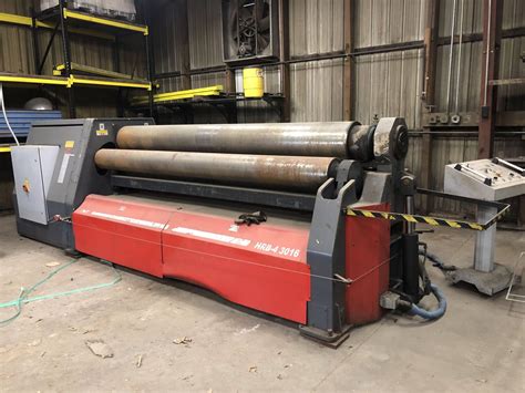 5/8" X 10'-2" Durma/JMT HRB-4 3016 Horizontal Roll Double Pinch Plate