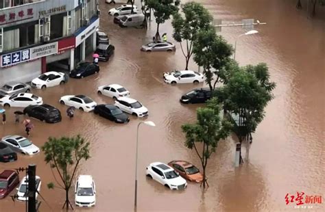 乐山暴雨！城区多处严重积水、车库被淹，乐山大佛今 澎湃号·媒体 澎湃新闻 The Paper