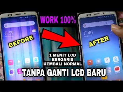 MENGATASI LAYAR HP BERGARIS TANPA GANTI LCD BARU 1 MENIT LCD HP