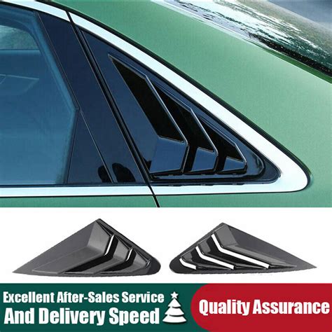 For Audi A3 S3 2014 2020 Glossy Black Side Window Louver Shutter Cover