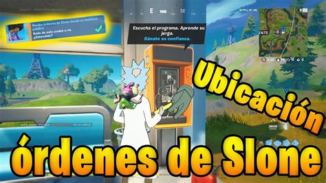 Recibe órdenes de Slone a través de un teléfono público Fortnite