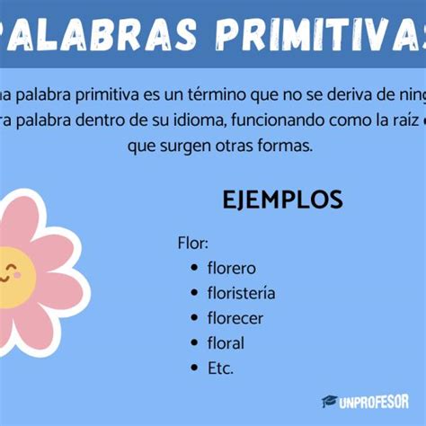 O Que Significa A Palavra Primitiva - Palabras Primitivas Definicin Y Ejercicios