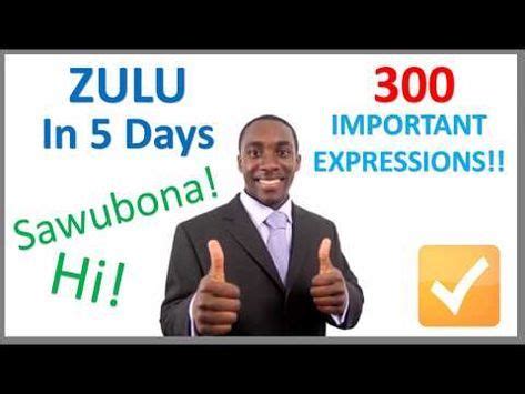 Learn Zulu In 5 Days Conversation For Beginners Artofit