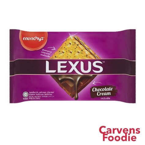 Munchys Lexus Chocolate Cream Sandwich Calcium Cracker 10 Sachets 190g