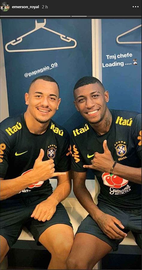 Boas vindas Emerson posta foto Papagaio alvo do Atlético e