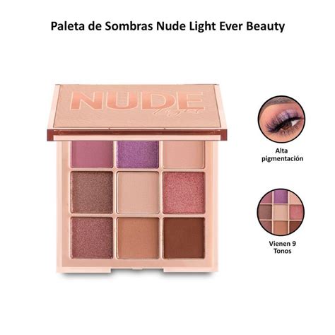 Paleta De Sombras Nude Light Ever Beauty Falabella