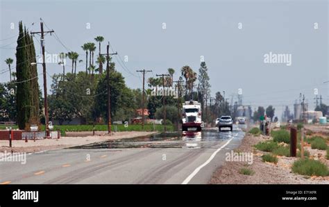 A mirage is a naturally occurring optical phenomenon in which light Stock Photo: 73181355 - Alamy