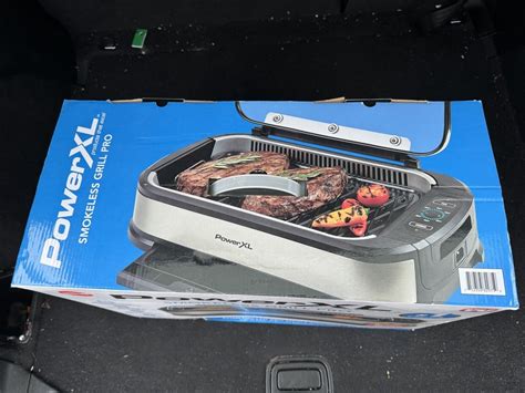 Brand New Powerxl Smokeless Grill Griddle Pro Stainless Model Pg