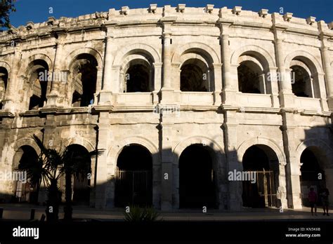 Roman amphitheatre at Nimes, Gard, France Stock Photo - Alamy