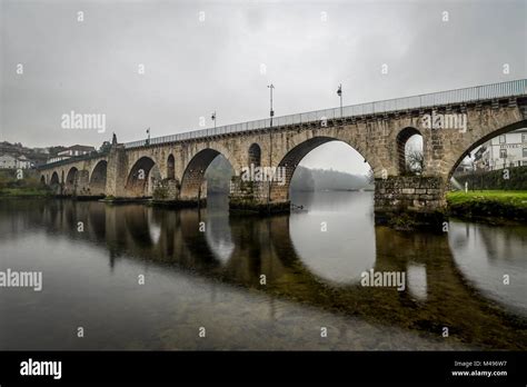 The old bridge in Ponte da Barca - Portugal Stock Photo - Alamy