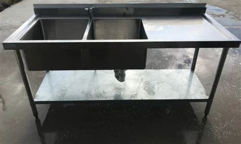 Stainless Steel Double Kitchen Sink at Rs 22000 in Bengaluru | ID ...