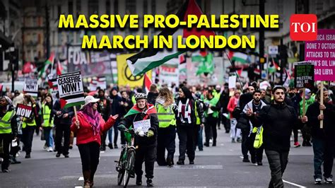 Massive pro-Palestine protest in London, several arrested by ...