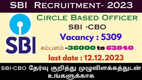 Sbi Cbo Notification Sbi Cbo Vacancy Syllabus Qualification