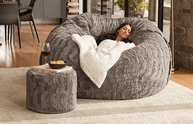 Supersac Squatttoman Reversible Dune Beach Fossil Lovesac Touch