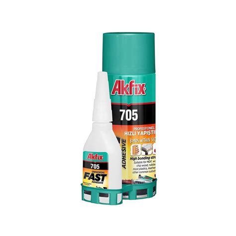 Akfix 705 Profesyonel Hızlı Yapıştırıcı 200ml 50gr GA060 Fiyatı