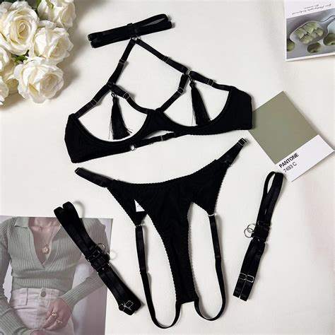 Conjunto De Lingerie Cortar Halter Elashopp Eleg Ncia E Conforto
