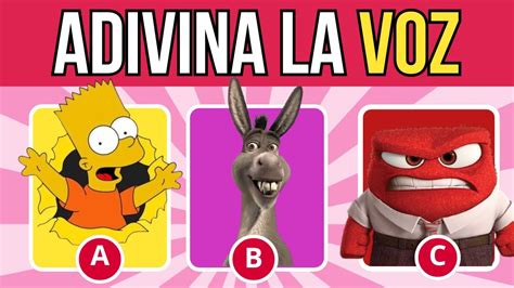 Adivina La Voz Del Personaje Quiz De Personajes Youtube