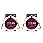 Ernie Ball Straight Angle Instrument Cable White 2 Pack 15 Ft