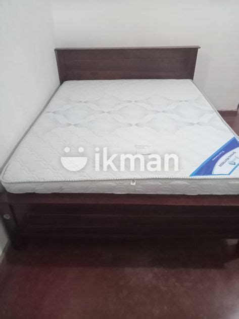 Teak Box Bed With Arpico Spring Mattress Queen Size Kottawa Ikman