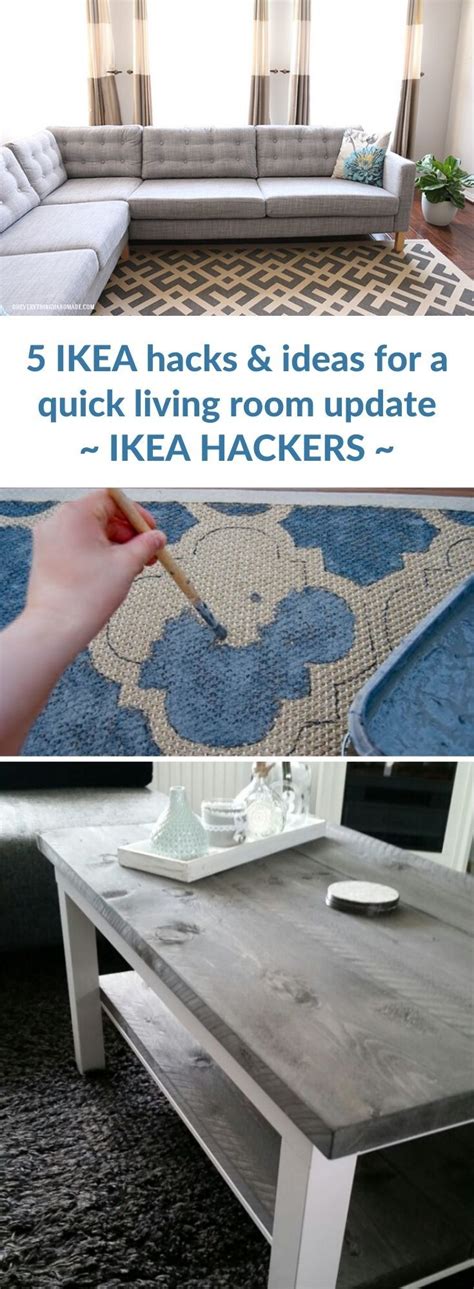 8 Ikea Hacks And Ideas For A Quick Living Room Update Ikea Hackers Living Room Decor Ikea