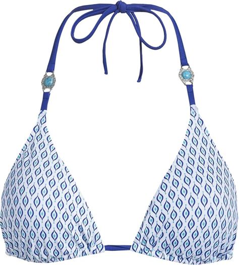 Palmers Damen Triangel Bikini Top Mykonos Bikinioberteil Blau Blau