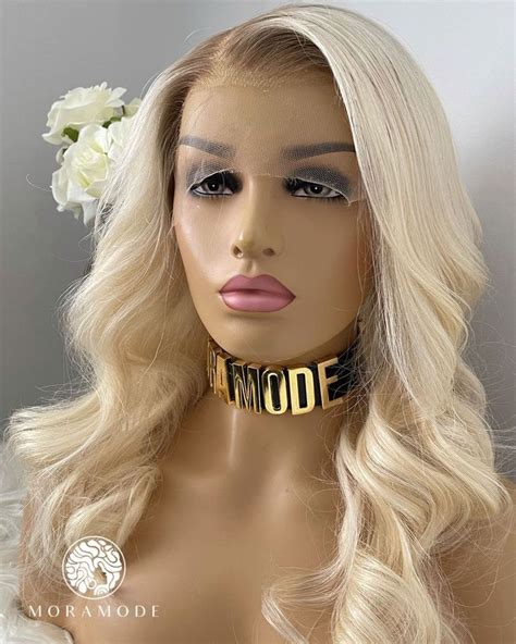 Cindy Rooted Light Platinum Blonde Custom Deluxe Lace Wig Custom