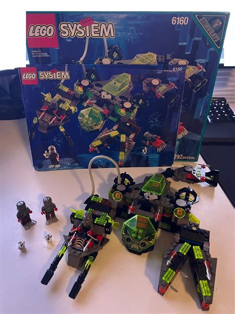 LEGO Aquazone Stingrays 6160 Sea Scorpion 100 Complete W Box And