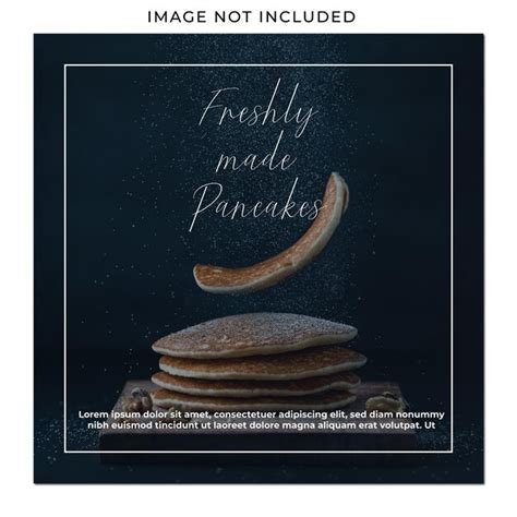 Premium Vector Food Social Media Promotion And Instagram Banner Post