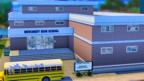 Sims 4 High School Build CC